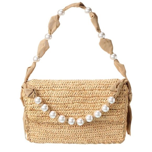 Pamela Munson Bags Pamela Munson Las Olas Double Pearl Raffia